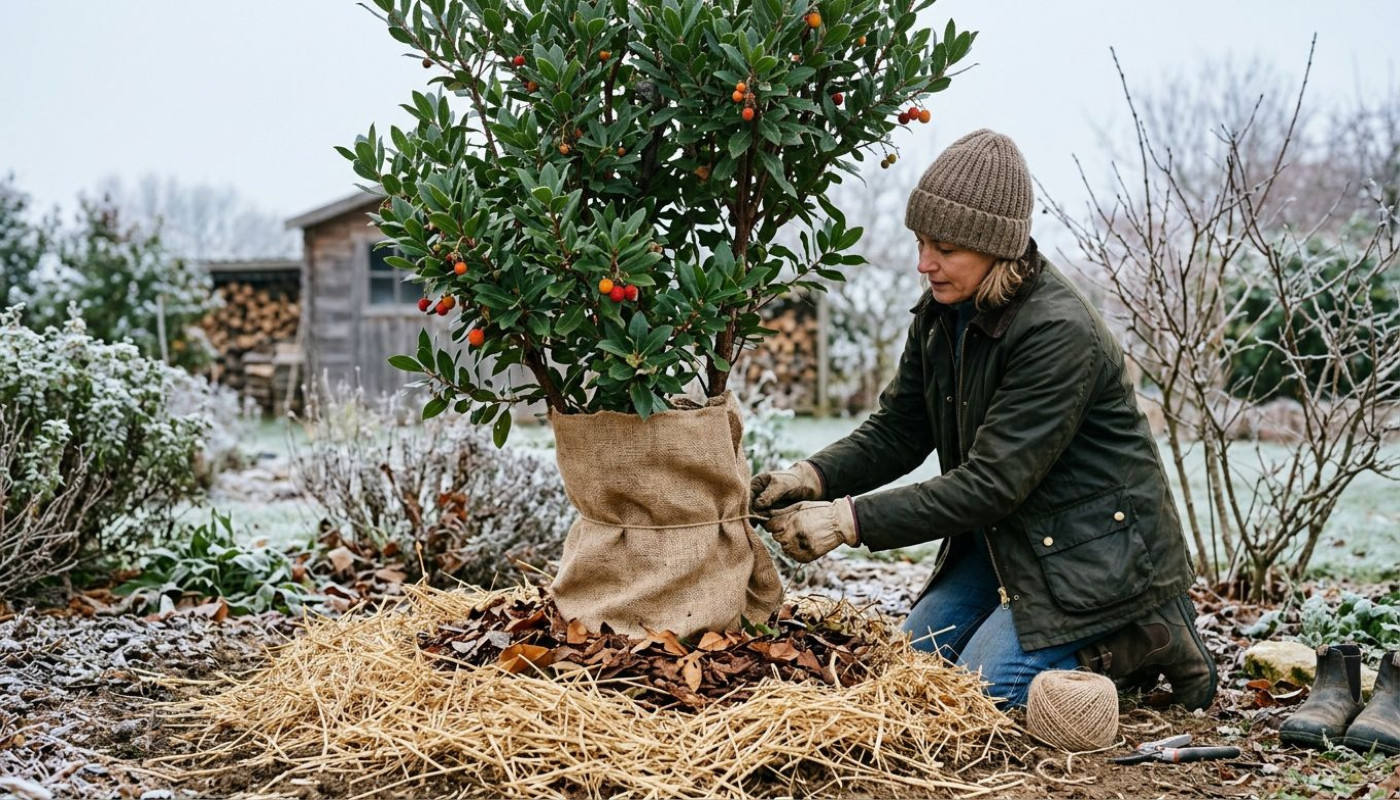 Comment protéger efficacement votre arbousier durant l'hiver ?